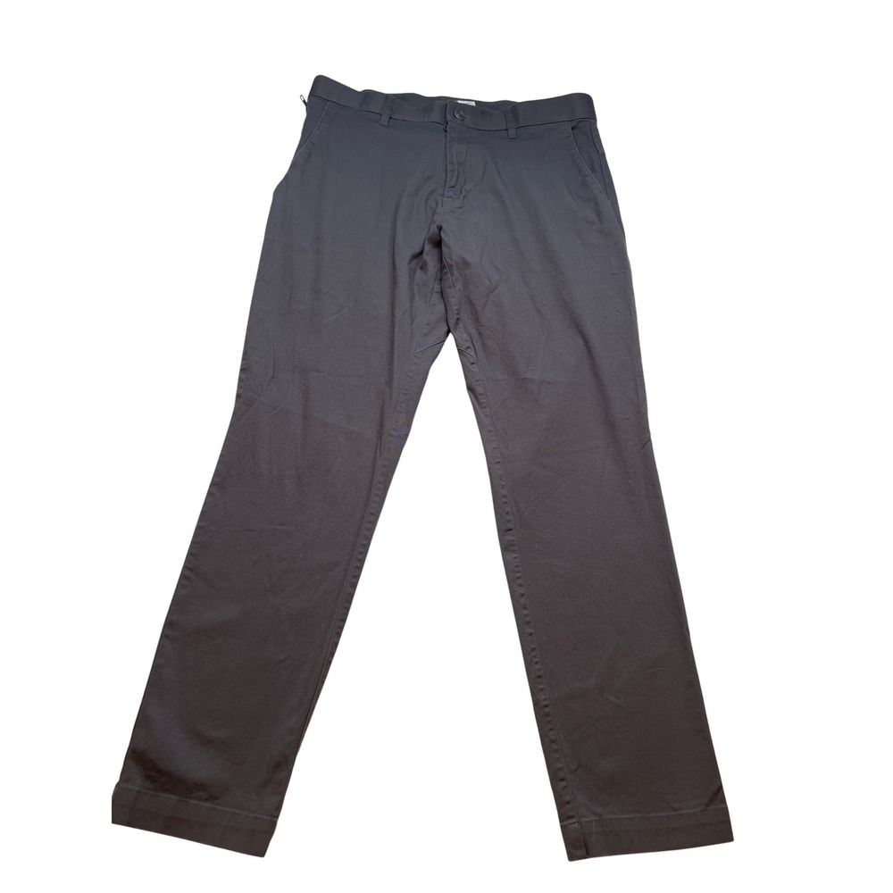 Fabletics Mens Only Pant‎ Charcoal Gray Brown Straight Leg Chino 32x30